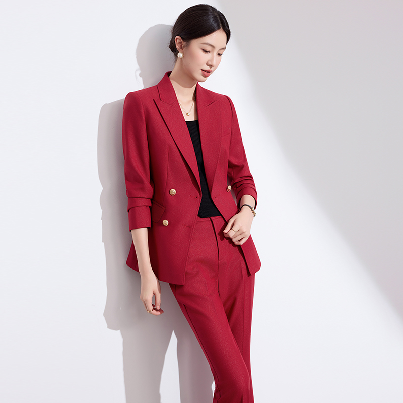 Simple suit pants business suit 2pcs set for women