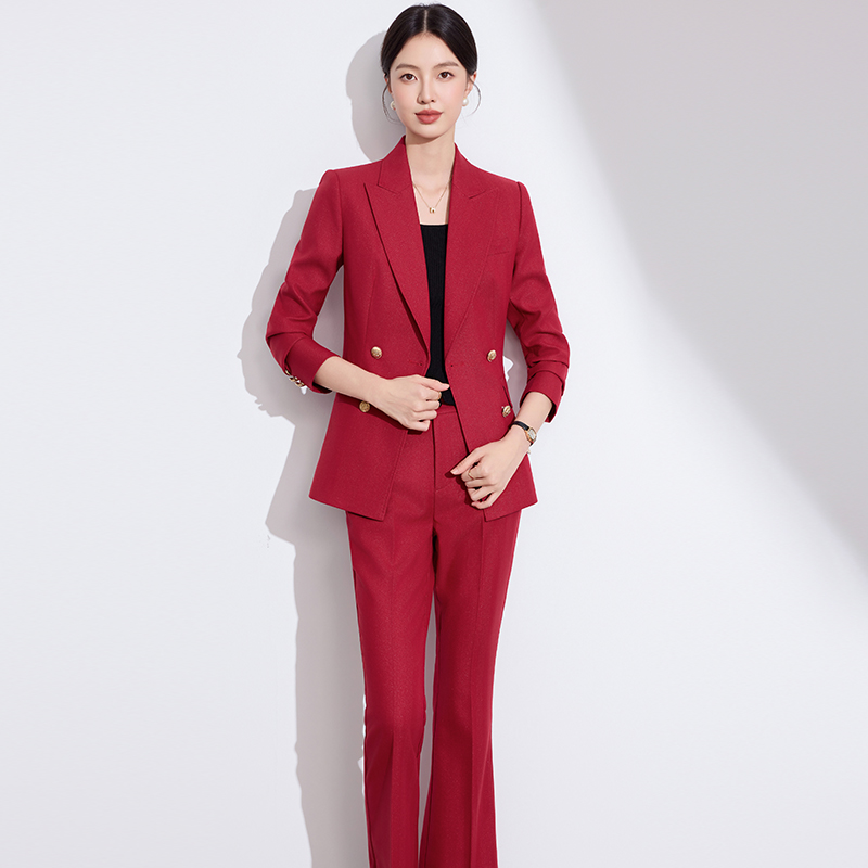 Simple suit pants business suit 2pcs set for women