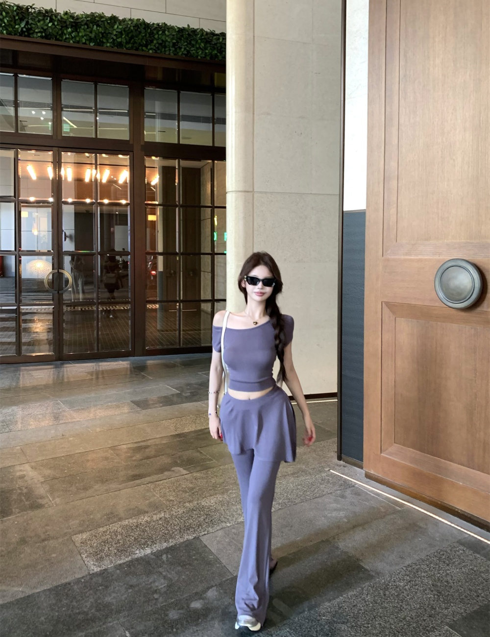 Short sleeve micro speaker long pants summer T-shirt 3pcs set