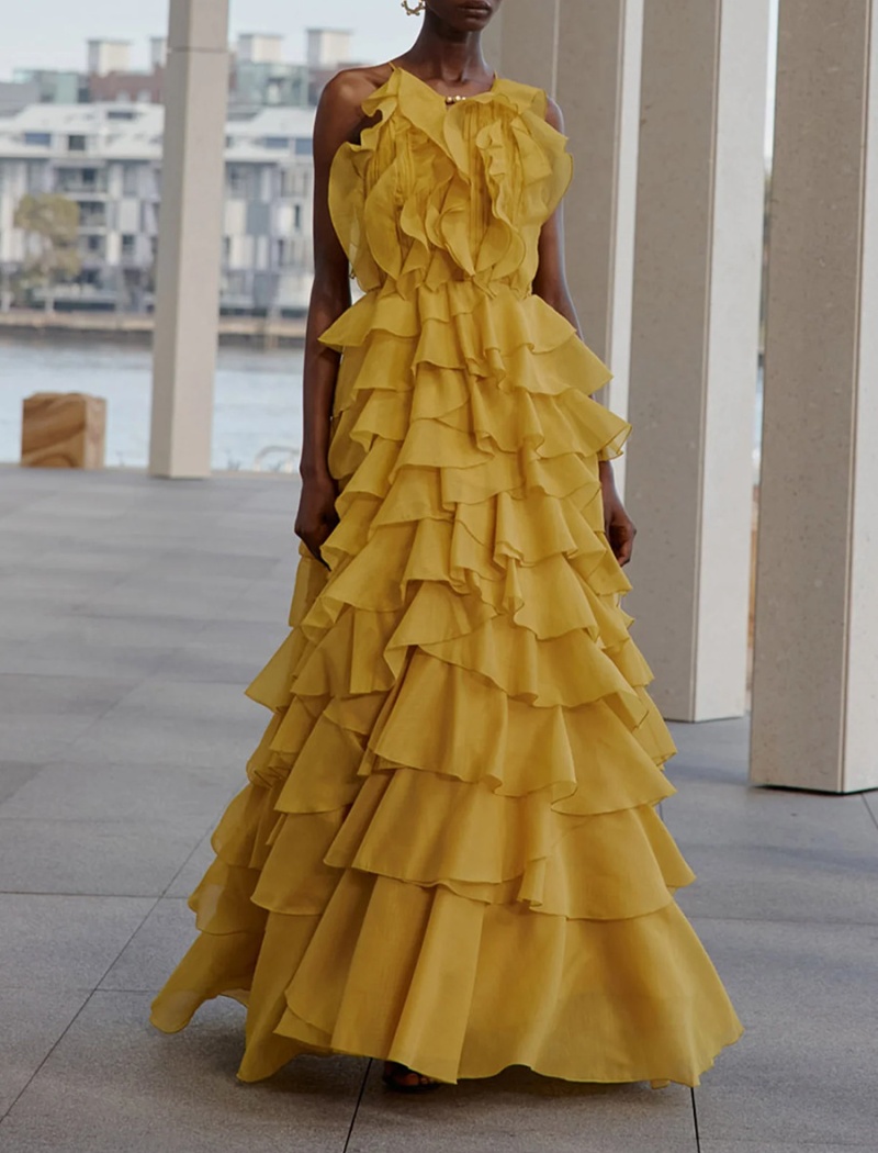 Pure European style formal dress temperament prom long dress