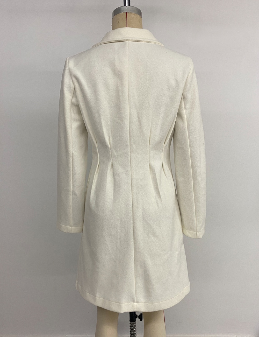 Pure buckle decoration temperament chanelstyle woolen coat