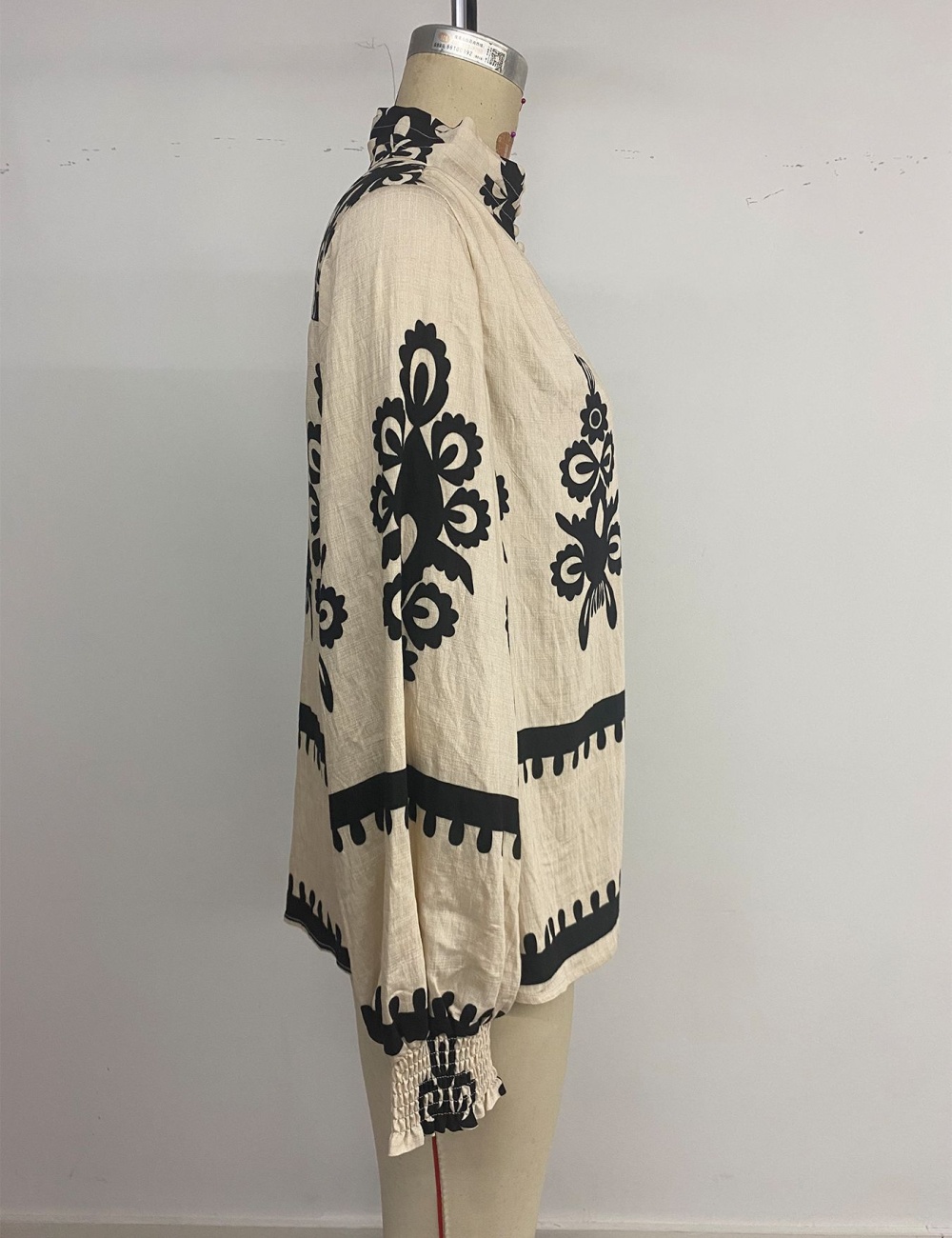 Cstand collar cardigans retro national style shirt