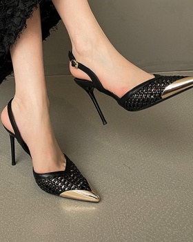 Fashion high-heeled shoes hollow sandals for women