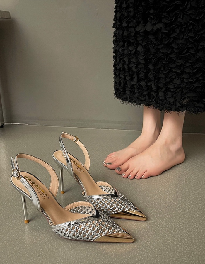 Fashion high-heeled shoes hollow sandals for women