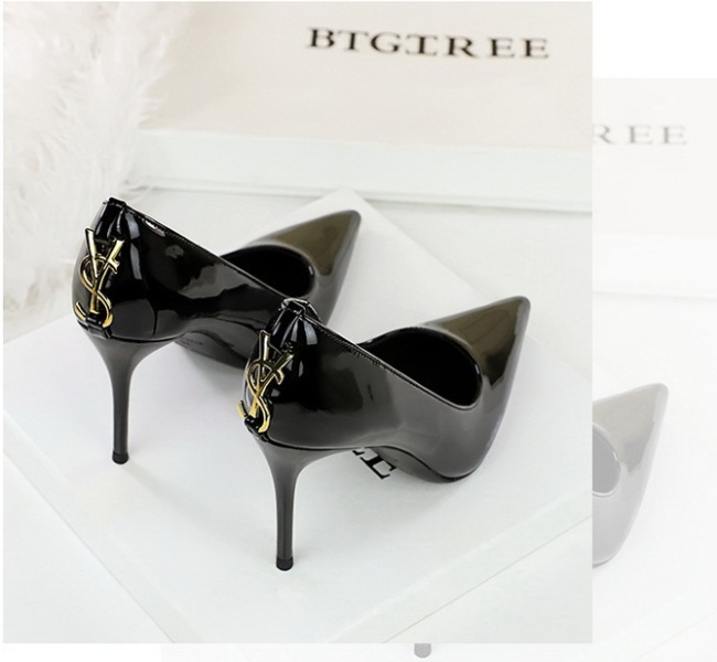 Temperament low sexy autumn European style fine-root shoes