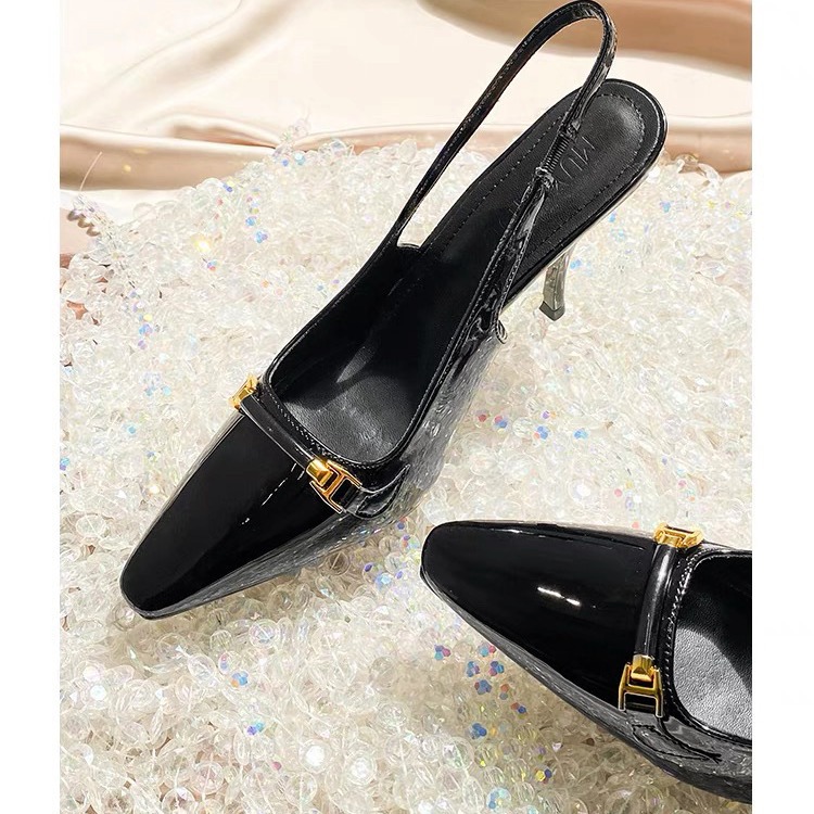 Temperament sandals patent leather shoes for women