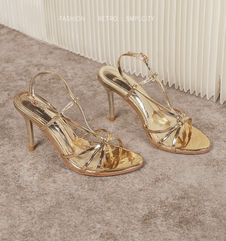 Lady high-heeled shoes open toe sandals for women