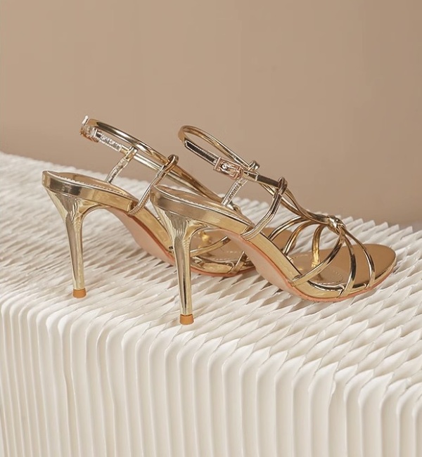 Lady high-heeled shoes open toe sandals for women