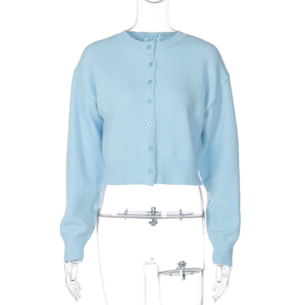 European style all-match cardigan short tops for women
