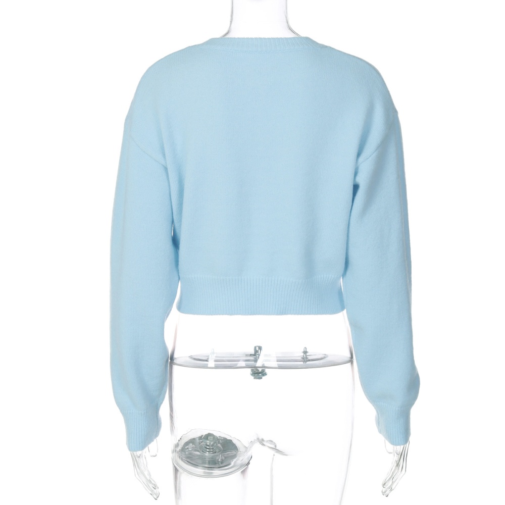 European style all-match cardigan short tops for women