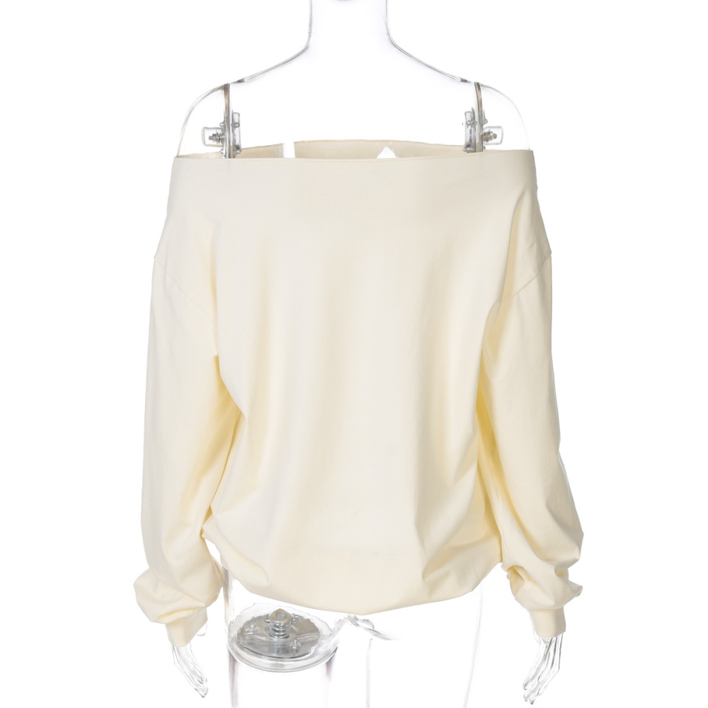 Pure autumn loose long sleeve Casual tops for women