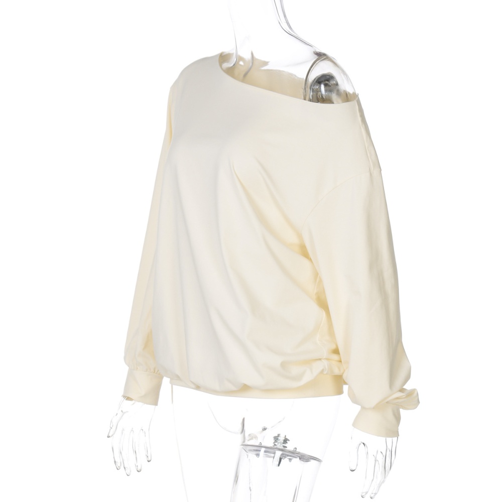 Pure autumn loose long sleeve Casual tops for women
