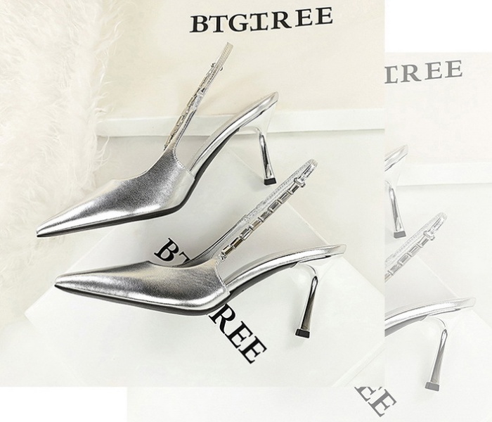Fine-root shoes low high-heeled shoes for women