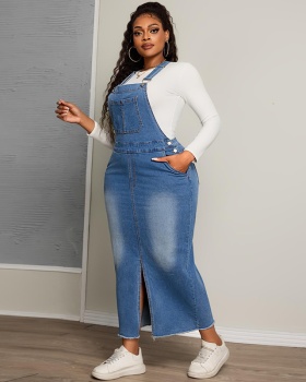 All-match slim strap dress Casual large yard dress