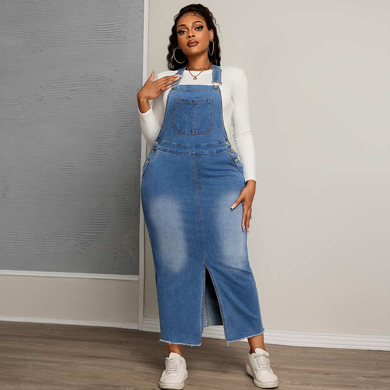 All-match slim strap dress Casual large yard dress