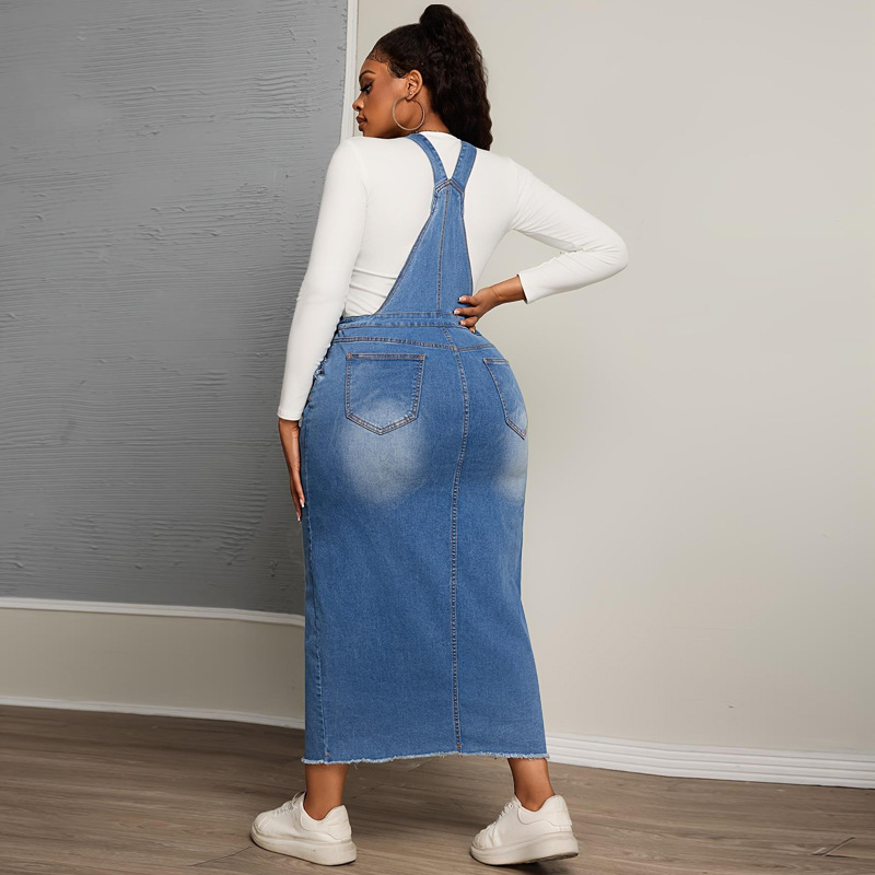 All-match slim strap dress Casual large yard dress