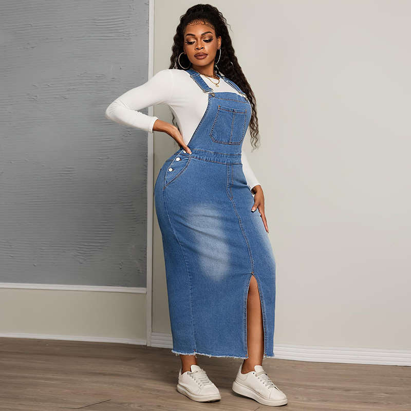 All-match slim strap dress Casual large yard dress