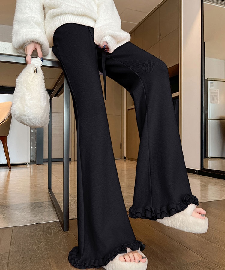 Slim pants micro speaker flare pants for women