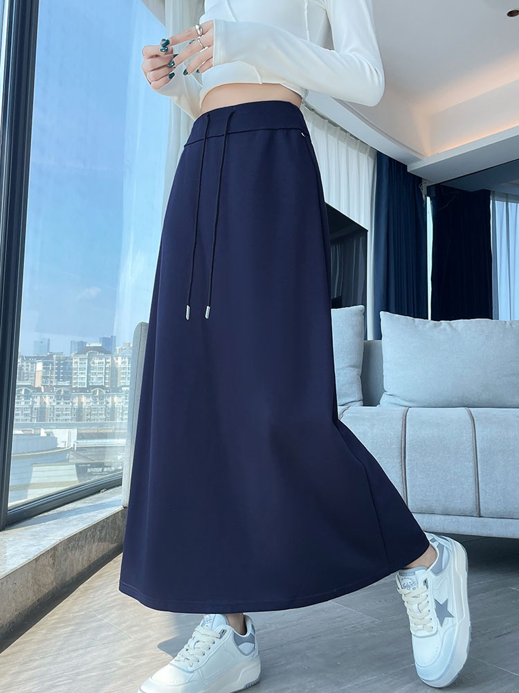 After the split long skirt slim one step skirt for women
