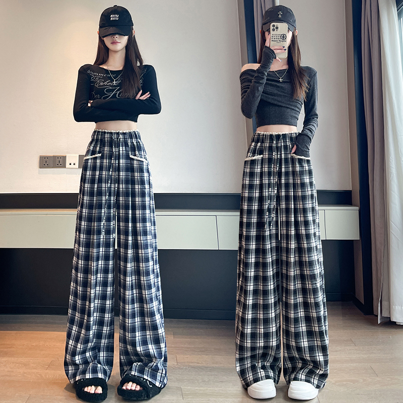 Straight loose casual pants all-match wide leg pants