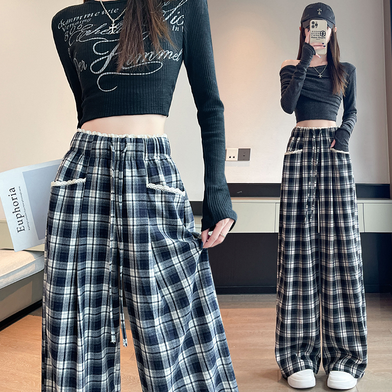 Straight loose casual pants all-match wide leg pants