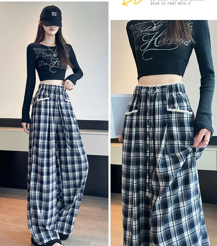 Straight loose casual pants all-match wide leg pants