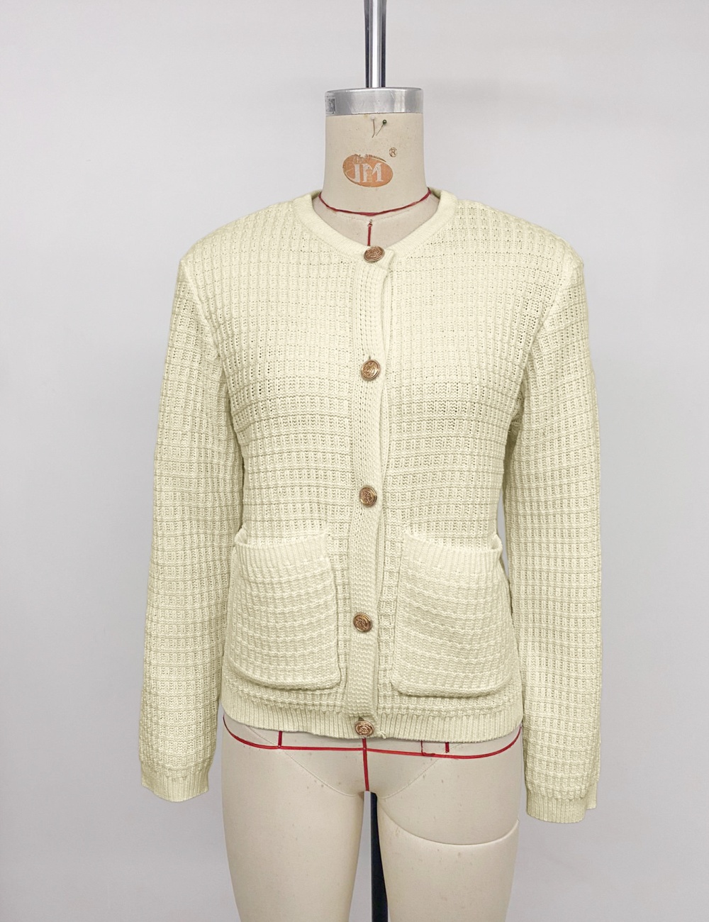 Pure autumn and winter sweater metal cardigan for women