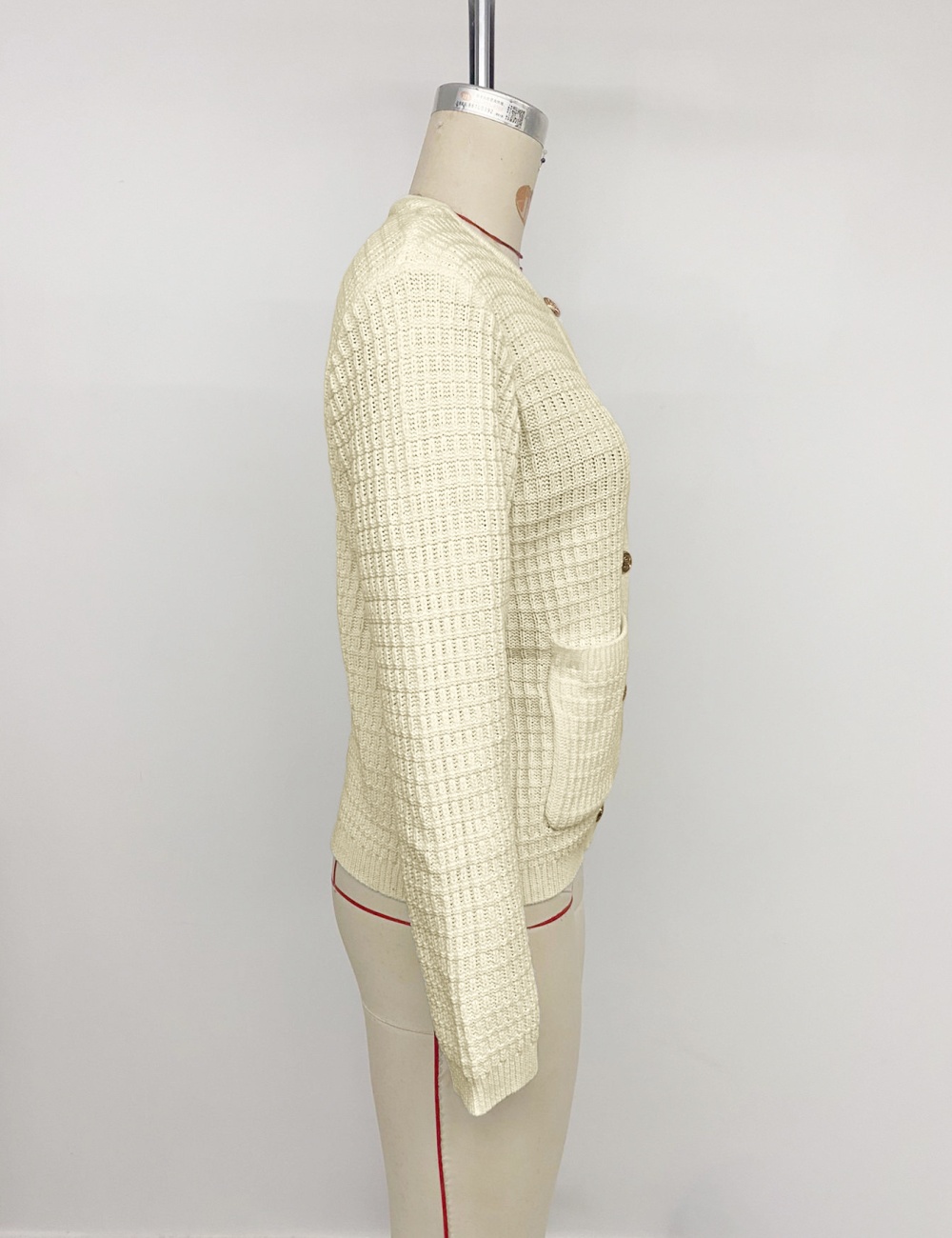 Pure autumn and winter sweater metal cardigan for women