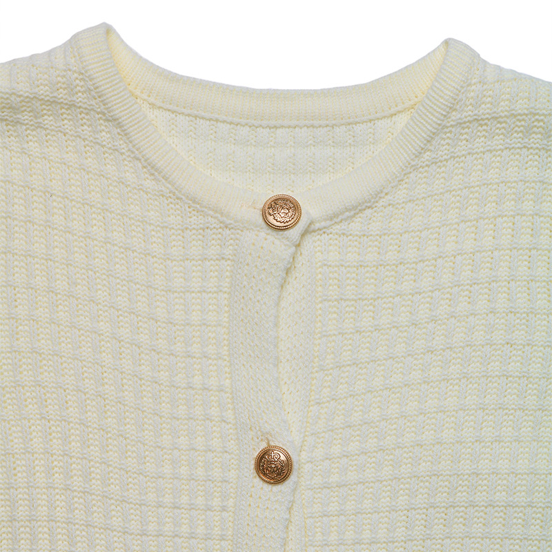 Pure autumn and winter sweater metal cardigan for women