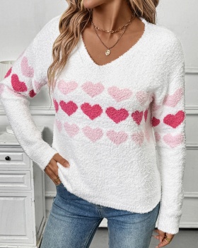 Romantic long sleeve fresh sweet style lazy sweater