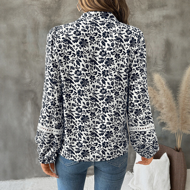 Elegant Casual European style autumn V-neck bandage tops