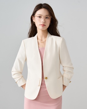 Simple autumn and winter coat temperament business suit