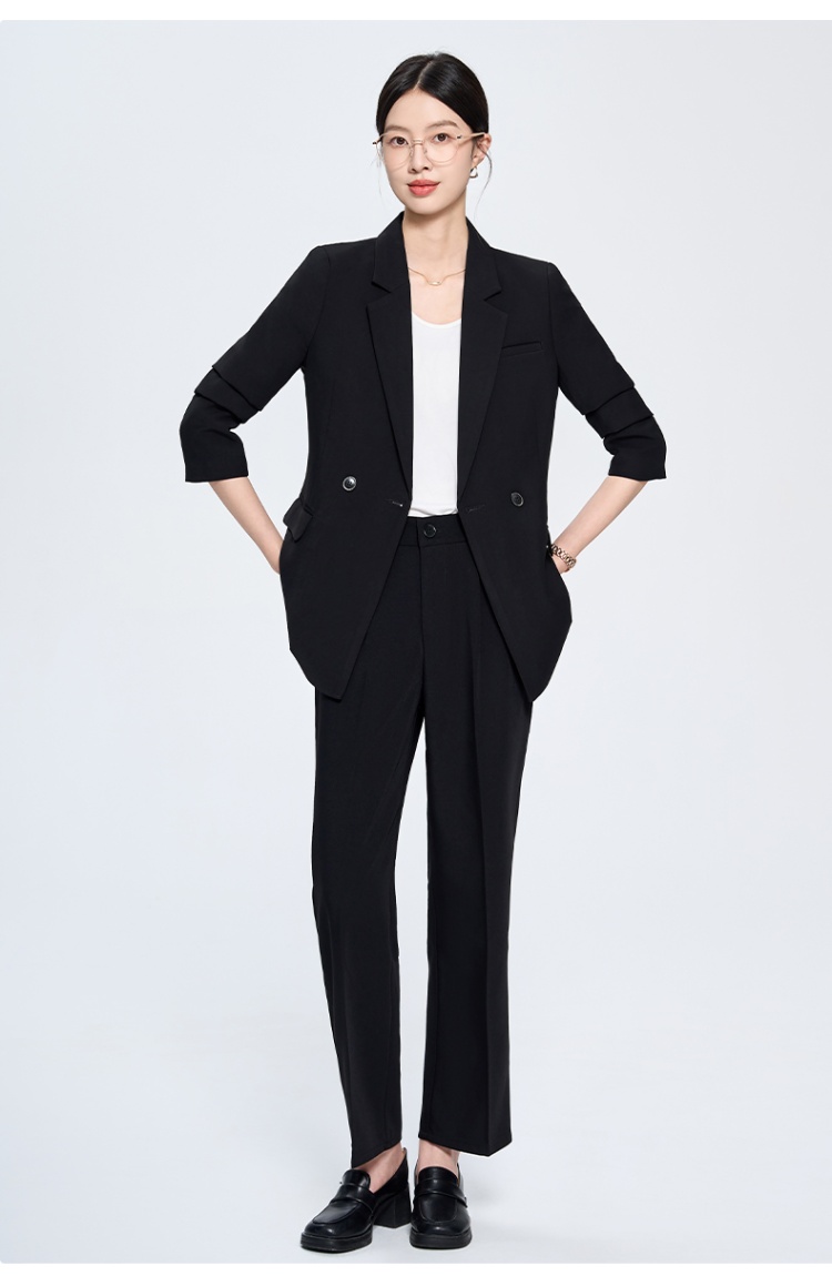 Simple coat all-match business suit a set for women