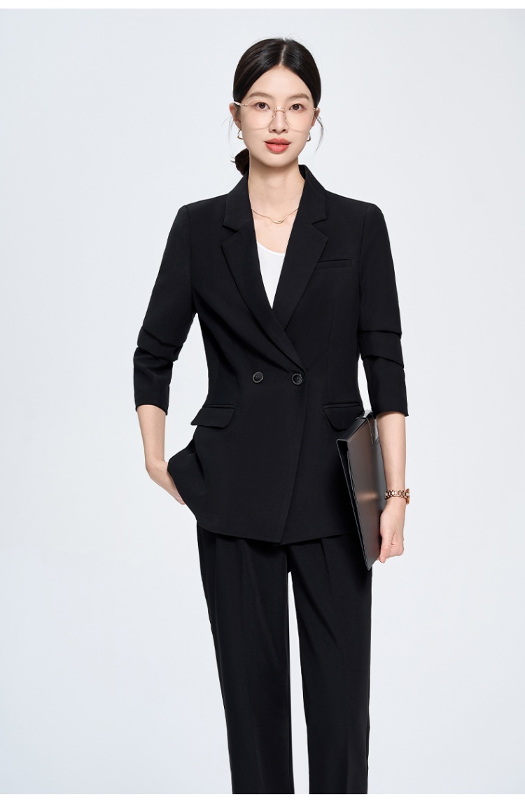 Simple coat all-match business suit a set for women