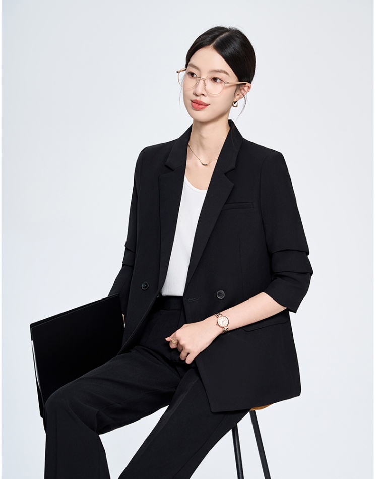 Simple coat all-match business suit a set for women