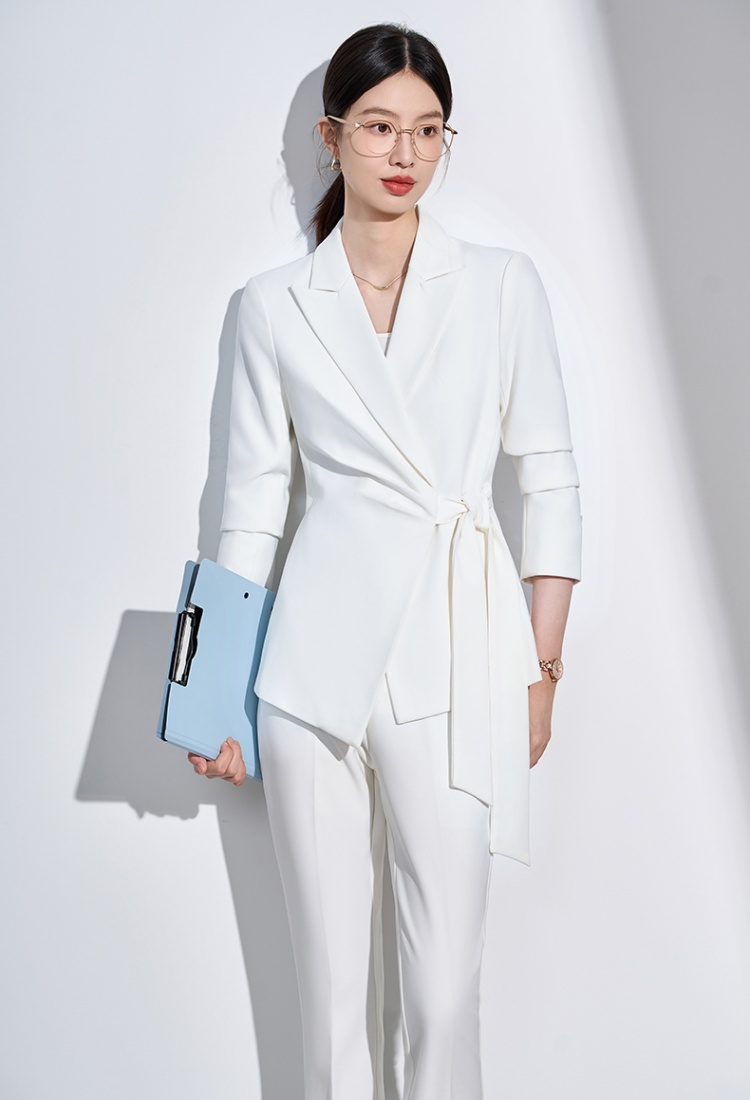 Casual all-match coat temperament doll shirt a set for women