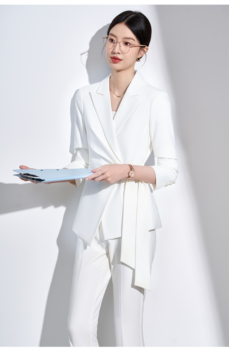 Casual all-match coat temperament doll shirt a set for women