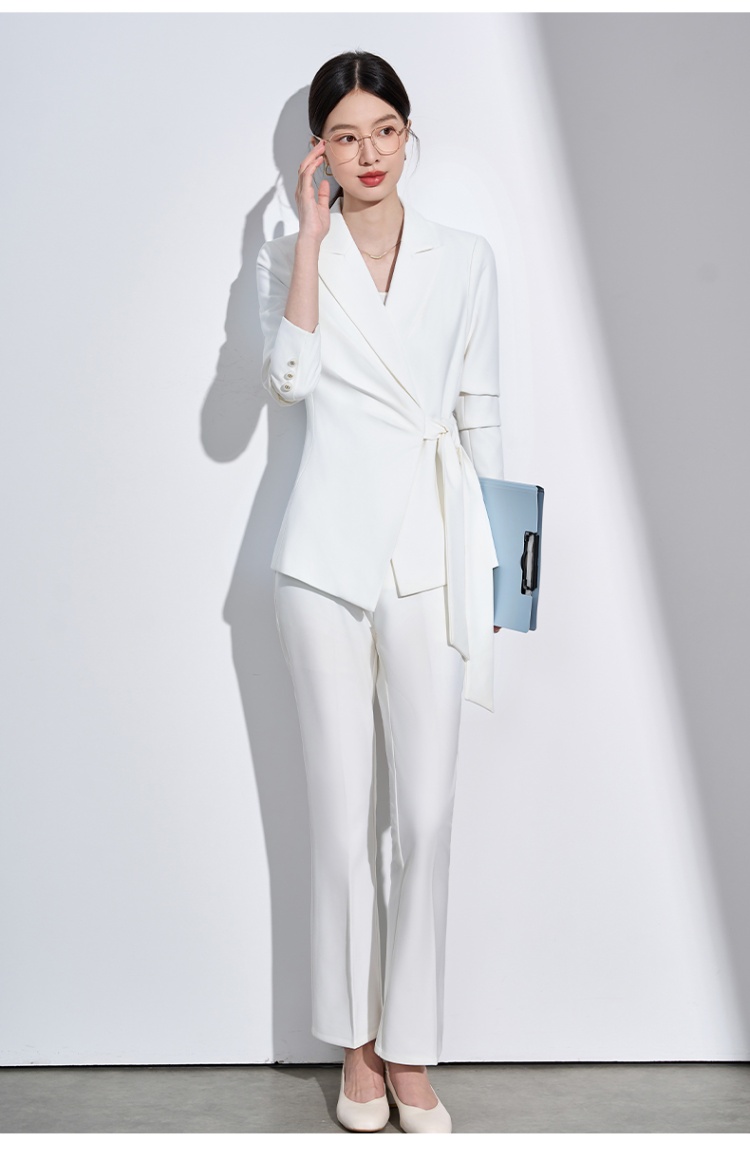 Casual all-match coat temperament doll shirt a set for women