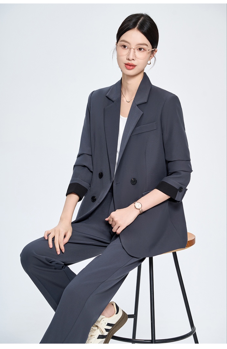 All-match business suit doll shirt a set for women