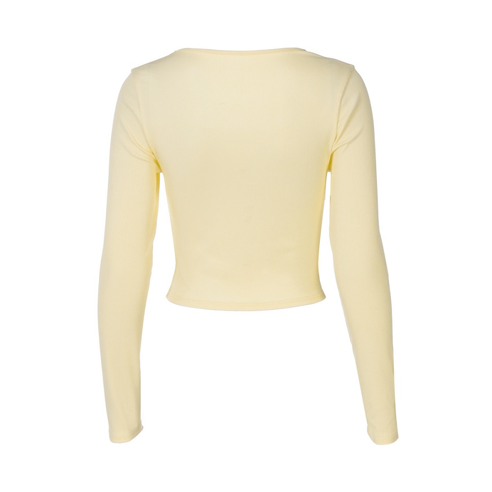 U-neck accessories summer T-shirt for women