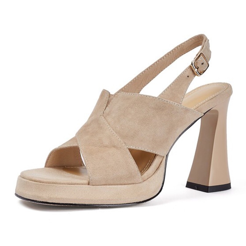 Thick temperament sandals open toe platform for women