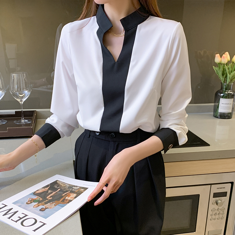 Commuting chiffon shirt spring and autumn shirt for women