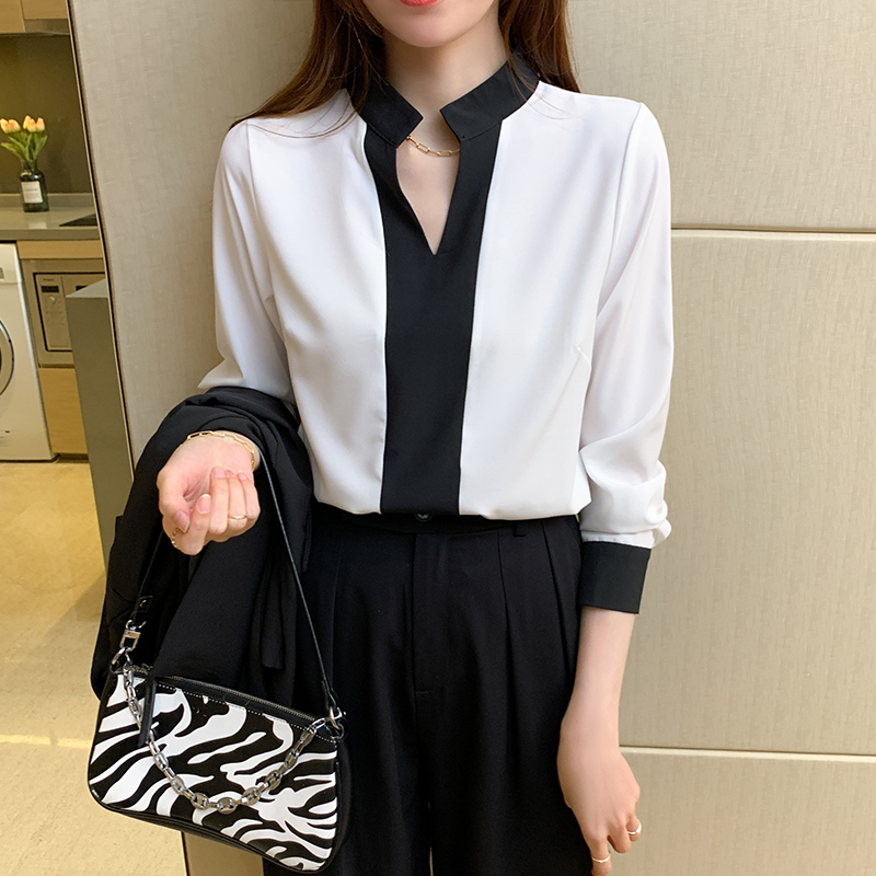 Commuting chiffon shirt spring and autumn shirt for women