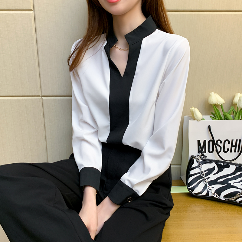 Commuting chiffon shirt spring and autumn shirt for women