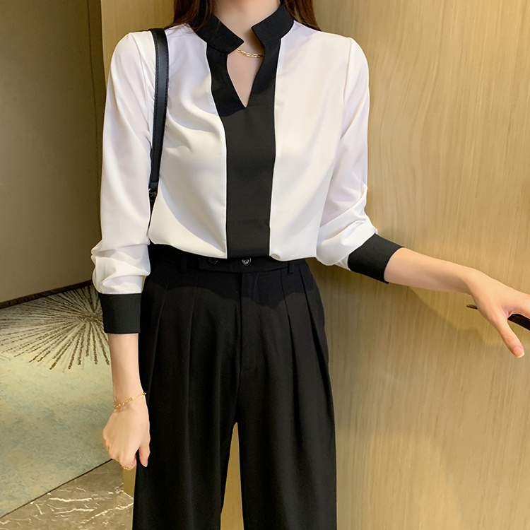 Commuting chiffon shirt spring and autumn shirt for women