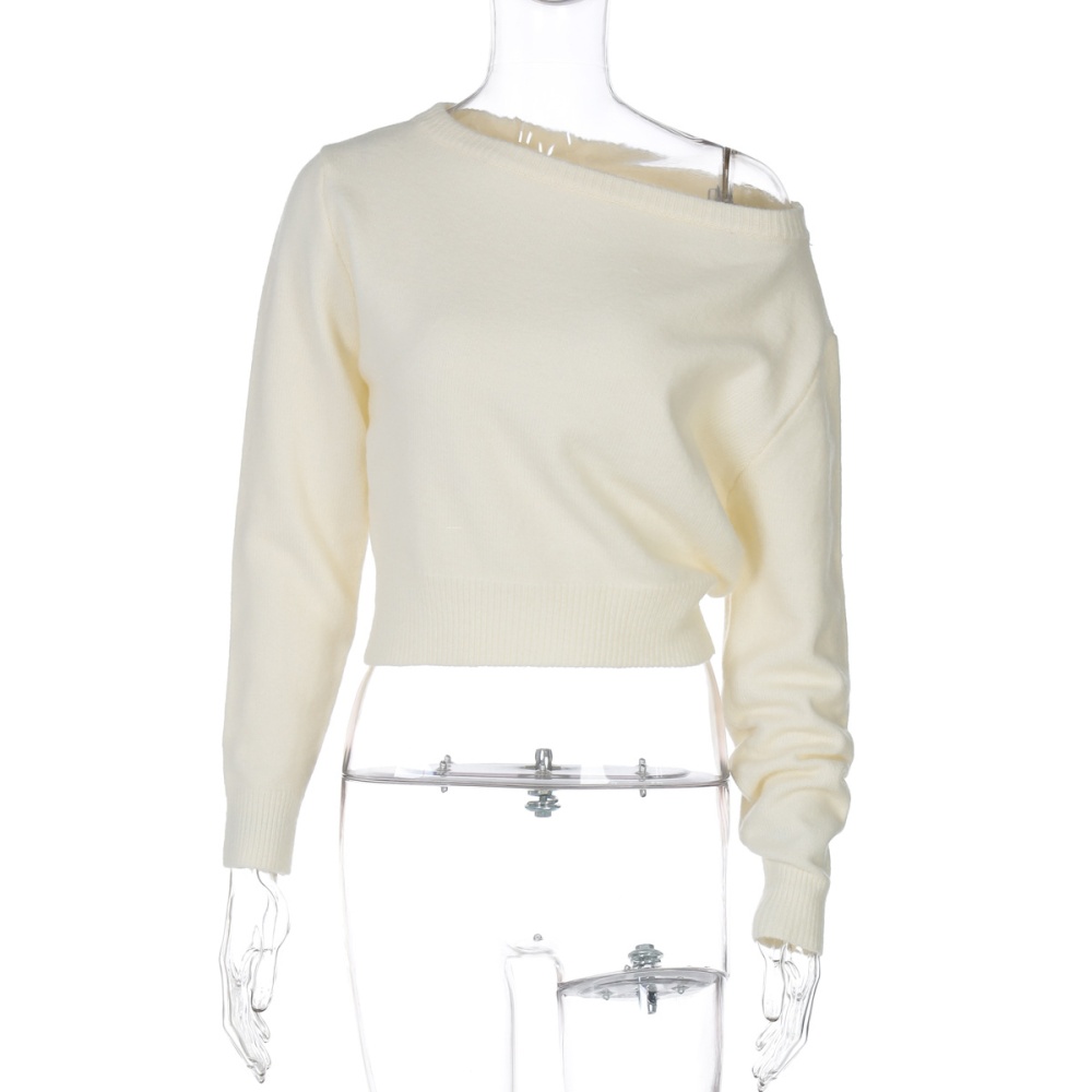 Summer temperament slim long sleeve tops for women