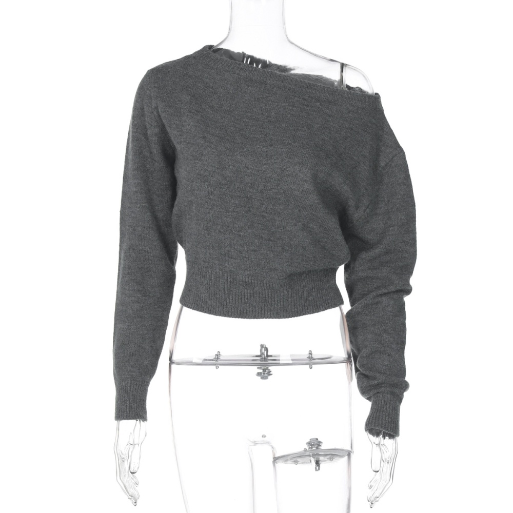 Summer temperament slim long sleeve tops for women