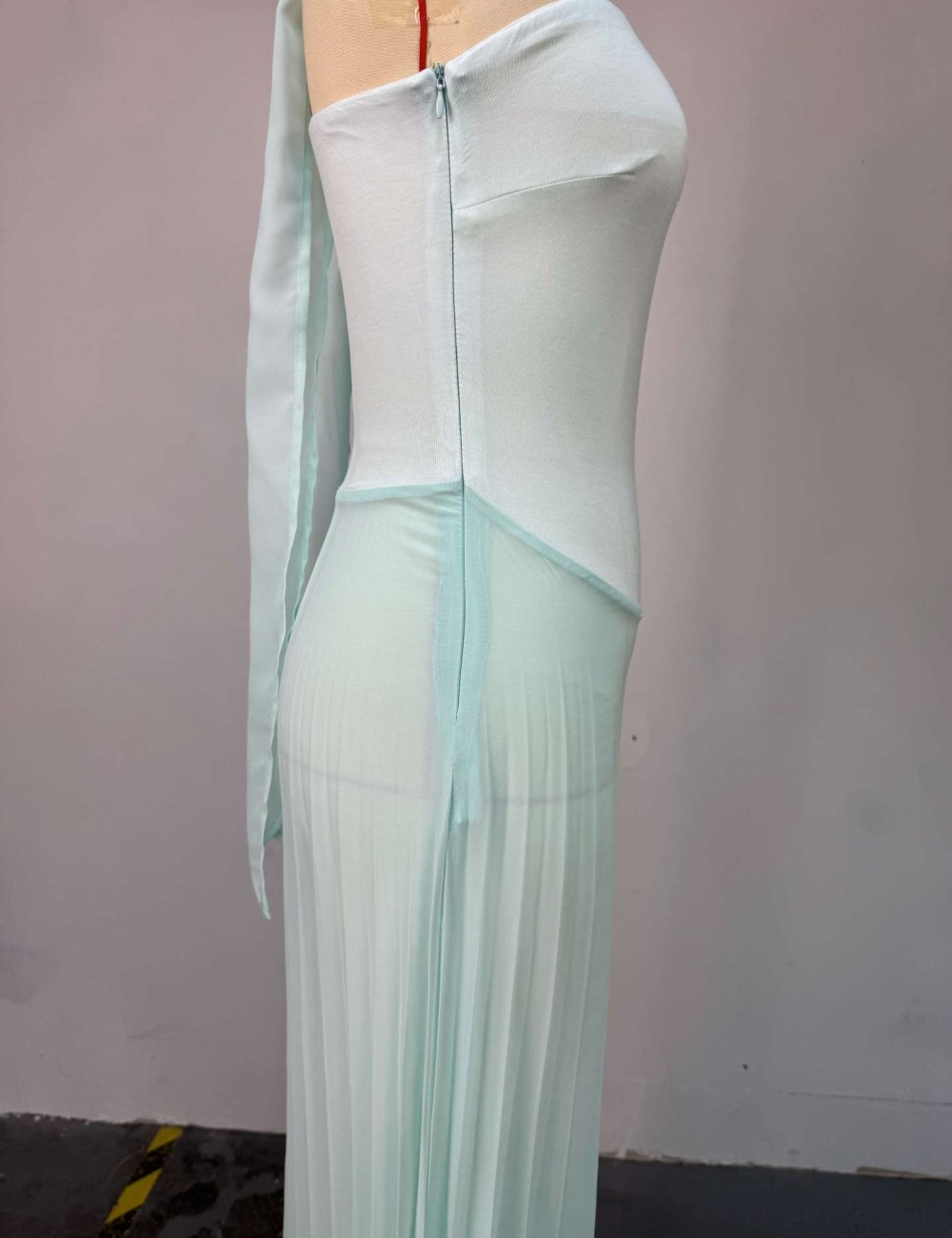 Green banquet long dress summer halter formal dress