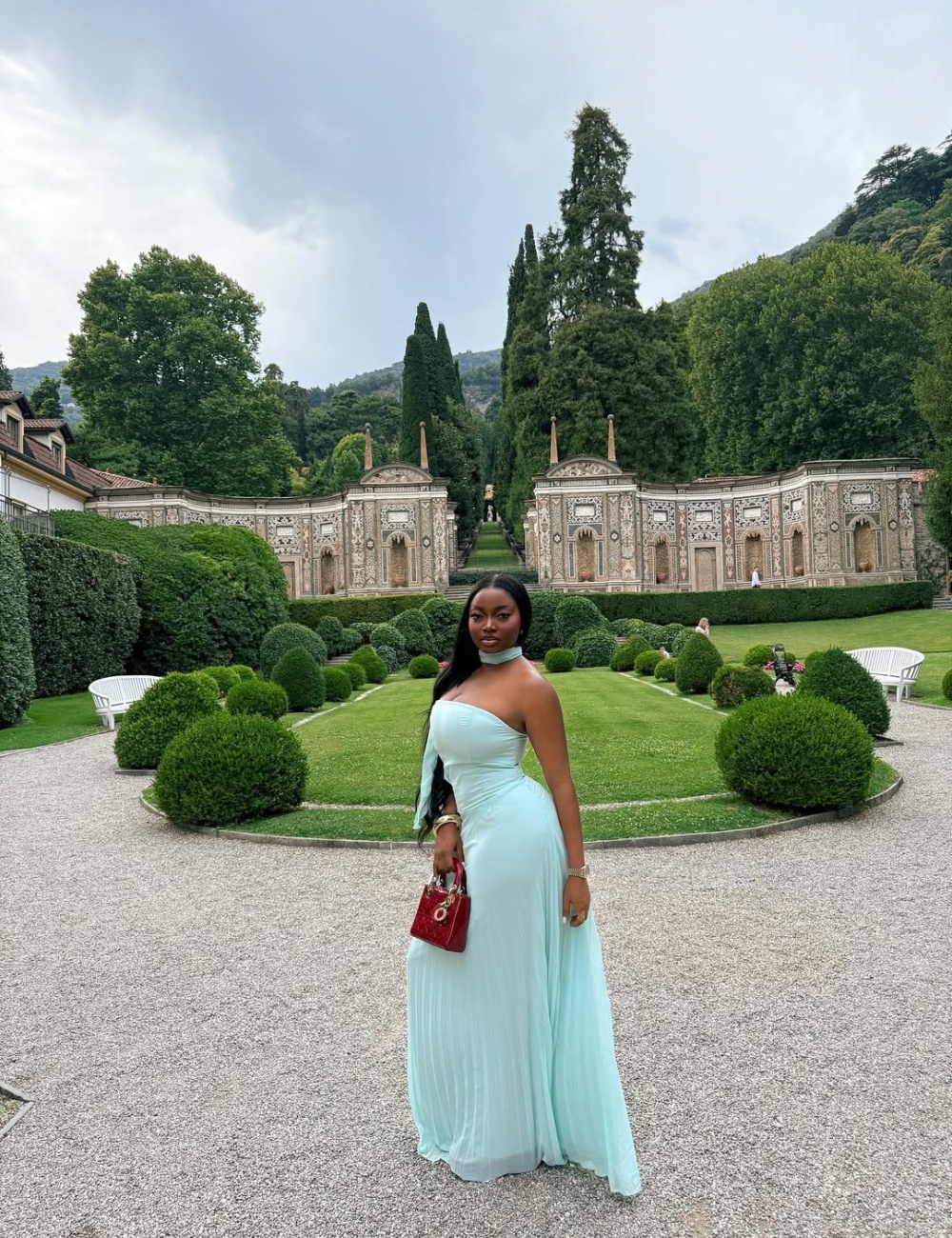 Green banquet long dress summer halter formal dress