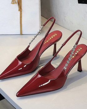 European style stilettos rhinestone shoes for women